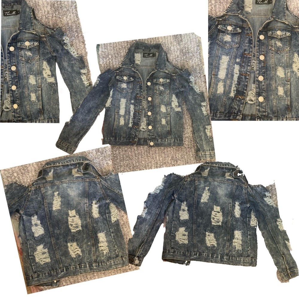 Cute Cut Out Jean Jacket